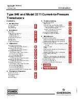 Emerson Fisher 3311 Instruction Manual preview