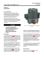 Предварительный просмотр 2 страницы Emerson Fisher 3311 Instruction Manual