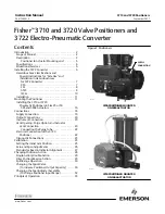 Preview for 1 page of Emerson Fisher 3710 Instruction Manual