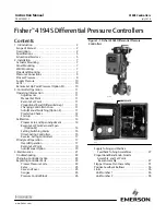 Preview for 1 page of Emerson Fisher 4194S Instruction Manual