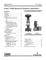 Emerson Fisher 4200 Instruction Manual preview