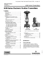 Emerson Fisher 4210 Instruction Manual предпросмотр