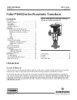 Emerson Fisher 646 Instruction Manual preview