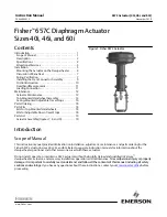 Emerson Fisher 657C Instruction Manual preview