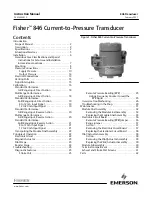 Предварительный просмотр 1 страницы Emerson Fisher 846 Instruction Manual