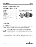 Preview for 1 page of Emerson Fisher 8540 Instruction Manual