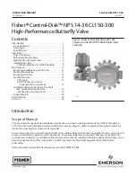 Предварительный просмотр 1 страницы Emerson Fisher Control-Disk NPS 14 CL150 Instruction Manual