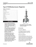 Preview for 1 page of Emerson Fisher CT88 Instruction Manual