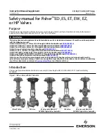 Emerson Fisher ED Instruction Manual предпросмотр