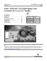 Preview for 1 page of Emerson Fisher FIELDVUE DLC3020f Quick Start Manual