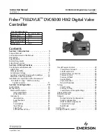 Emerson Fisher FIELDVUE DVC6000 HW2 Instruction Manual preview