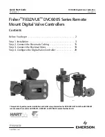 Emerson Fisher FIELDVUE DVC6005 Series Quick Start Manual preview