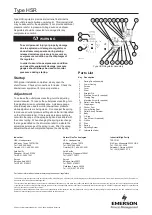 Preview for 2 page of Emerson Fisher HSR Installation Sheet