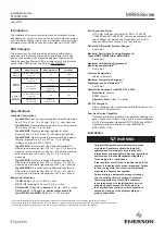 Preview for 1 page of Emerson Fisher MR95 Series Installation Manual