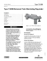 Preview for 1 page of Emerson FISHER T205B Instruction Manual