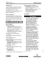 Preview for 1 page of Emerson FISHER T208 Series Installation Manual