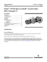 Emerson Fisher V150S Slurry Vee-Ball Instruction Manual предпросмотр