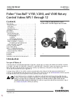 Emerson Fisher Vee-Ball V150 Instruction Manual предпросмотр