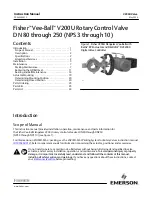 Emerson Fisher Vee-Ball V200U Series Instruction Manual предпросмотр