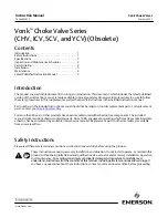 Preview for 1 page of Emerson Fisher Vonk Choke Series Instruction Manual