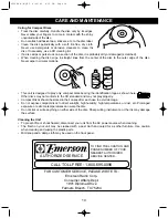 Preview for 11 page of Emerson GirlPower PD5208 Owner'S Manual