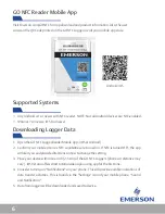 Предварительный просмотр 6 страницы Emerson GO NFC Logger User Manual
