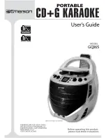 Emerson GQ365 User Manual preview