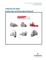 Preview for 1 page of Emerson HART CAM16 Instruction And Operation Manual