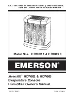 Emerson HD7002-1 Owner'S Manual preview