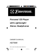 Emerson HD7998 Owner'S Manual preview