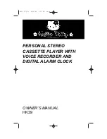 Emerson Hello Kitty HK39 Owner'S Manual предпросмотр