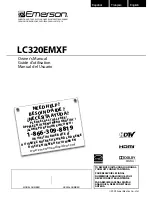 Emerson High-Definition Television LC320EMXF Owner'S Manual preview