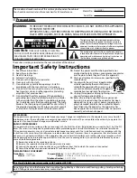 Preview for 2 page of Emerson High-Definition Television LC320EMXF Owner'S Manual