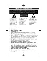Preview for 1 page of Emerson HK95 Important Safety Instructions Manual