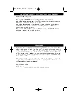 Preview for 3 page of Emerson HK95 Important Safety Instructions Manual