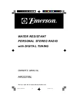 Emerson HR2227BL Owner'S Manual preview