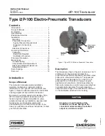 Preview for 1 page of Emerson i2P-100 Instruction Manual