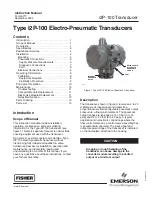 Предварительный просмотр 1 страницы Emerson i2P-100 Instruction Manual