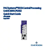 Preview for 1 page of Emerson IC695CPE302 Quick Start Manual