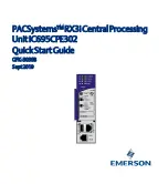 Emerson IC695CPE302 Quick Start Manual предпросмотр