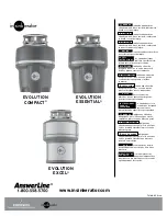 Emerson InSinkErator EVOLUTION
EXCEL Instructions Manual preview