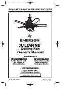 Emerson JULIANNE CF220AGW00 Owner'S Manual preview