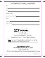 Preview for 12 page of Emerson Jumbo Operation Manual