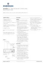 Preview for 1 page of Emerson Keystone PED Operating And Safety Instructions