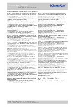 Предварительный просмотр 11 страницы Emerson Klauke EK 120/42CFB Manual