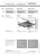 Preview for 2 page of Emerson Knurr Elimobil Trolley keyboard shelf Assembly Instructions