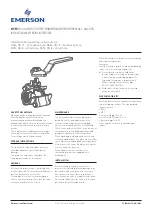 Emerson KTM RICHARDS FIGURE R384 Installation And Operating Instructions предпросмотр