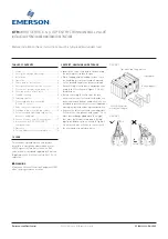 Emerson KTM VIRGO E Series Installation, Operation And Maintenance Instructions preview