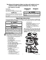 Предварительный просмотр 3 страницы Emerson LA FAYETTE CF820ORB00 Owner'S Manual