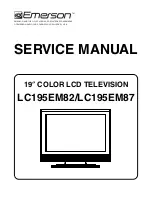 Preview for 1 page of Emerson LC195EM82 Service Manual